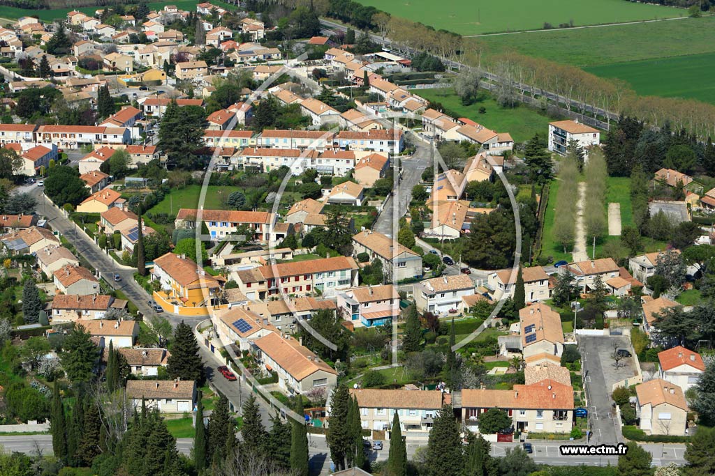 Photo arienne de Rodilhan