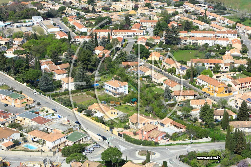Photo arienne de Rodilhan
