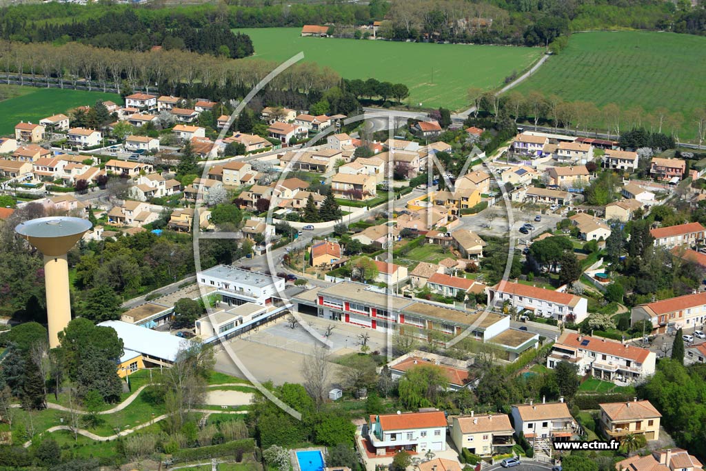 Photo arienne de Rodilhan
