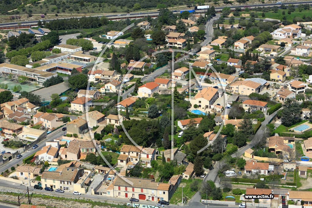 Photo arienne de Uchaud