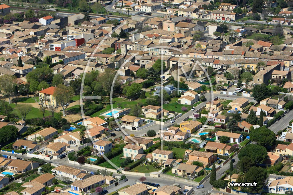Photo arienne de Uchaud