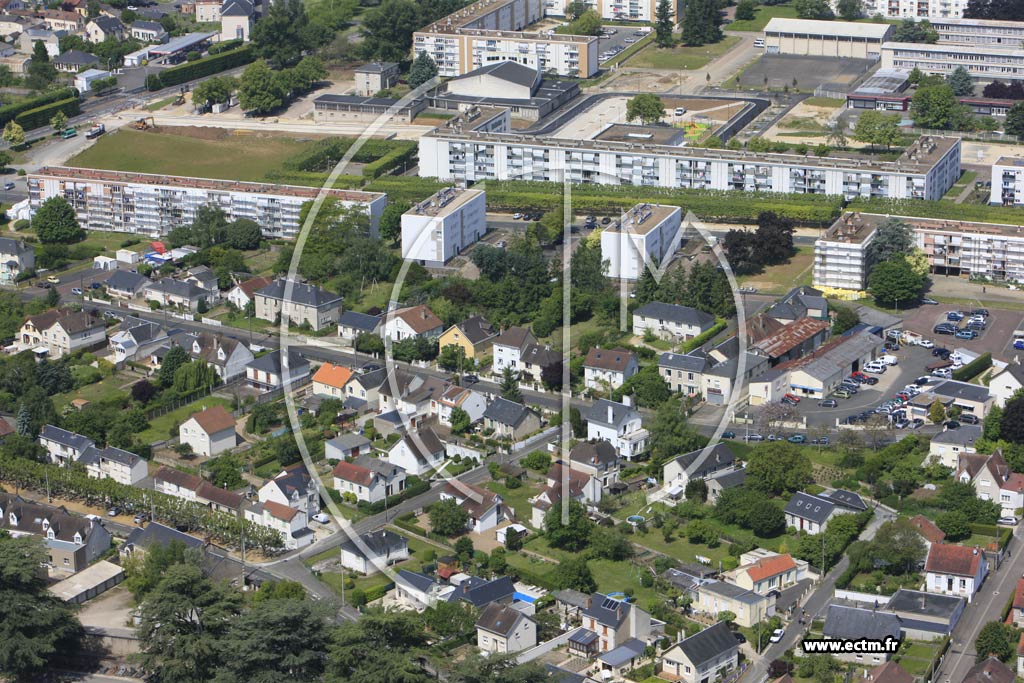 Photo arienne de Blois (Basses-Granges Cimetire)