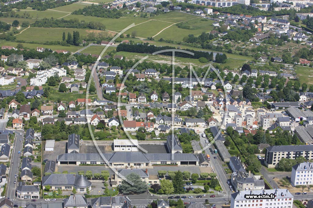 Photo arienne de Blois (Cabochon - Foch)