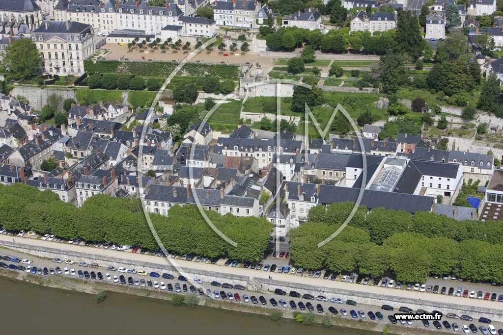 Photo arienne de Blois (Cathdrale)