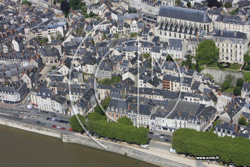 Photo arienne de Blois (Cathdrale)