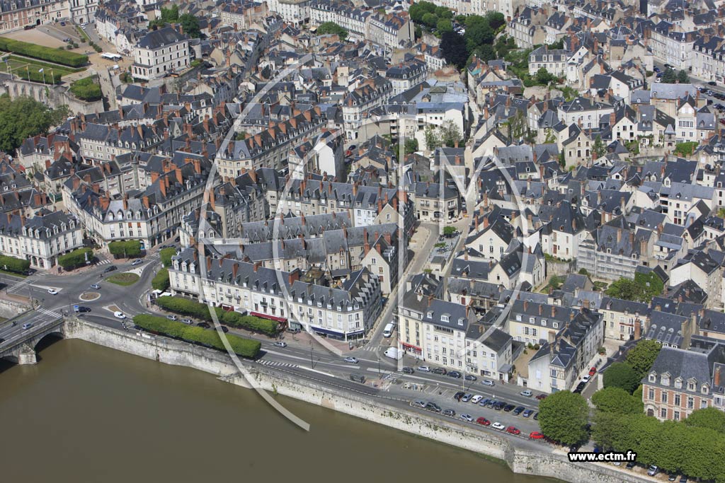Photo arienne de Blois (Cathdrale)