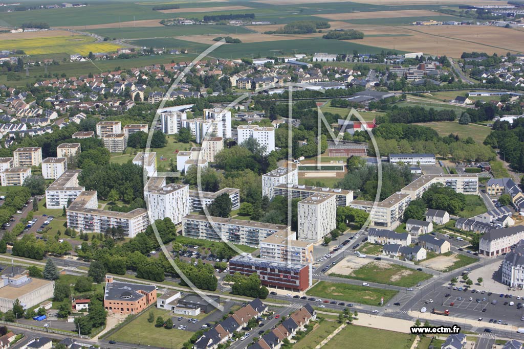 Photo arienne de Blois (Croix-Chevalier)