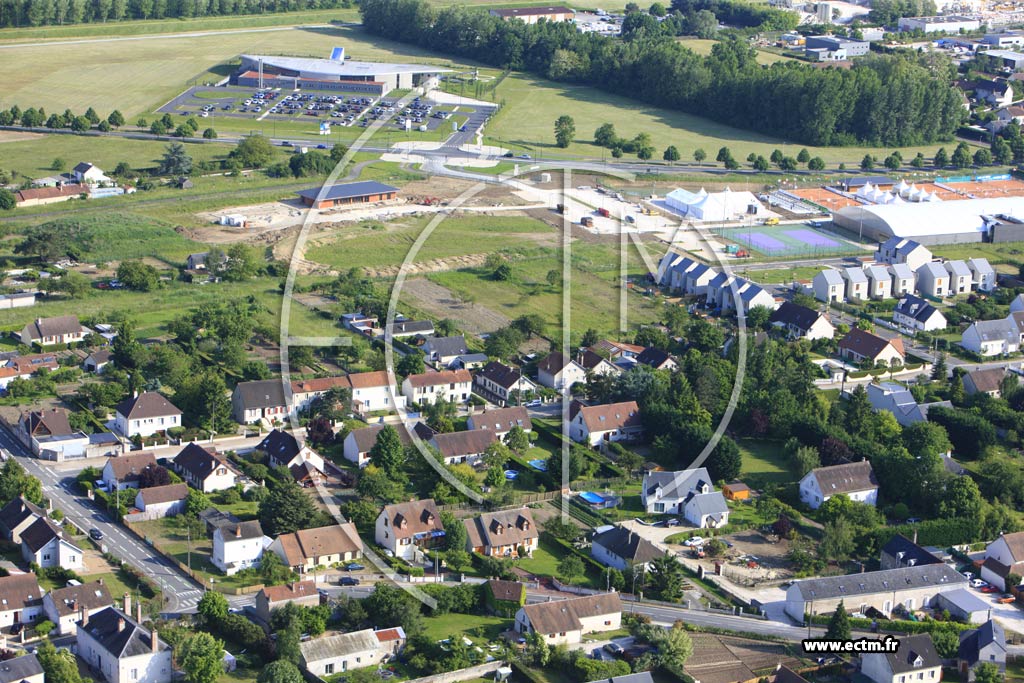 Photo arienne de Blois (Vacquerie)