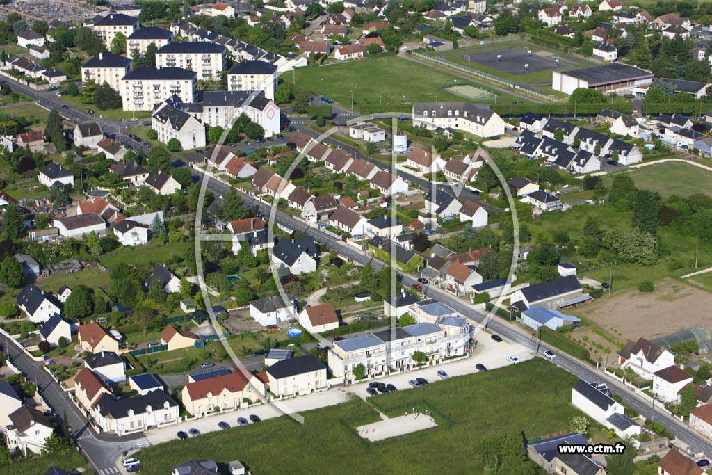 Photo arienne de Blois (Vacquerie)