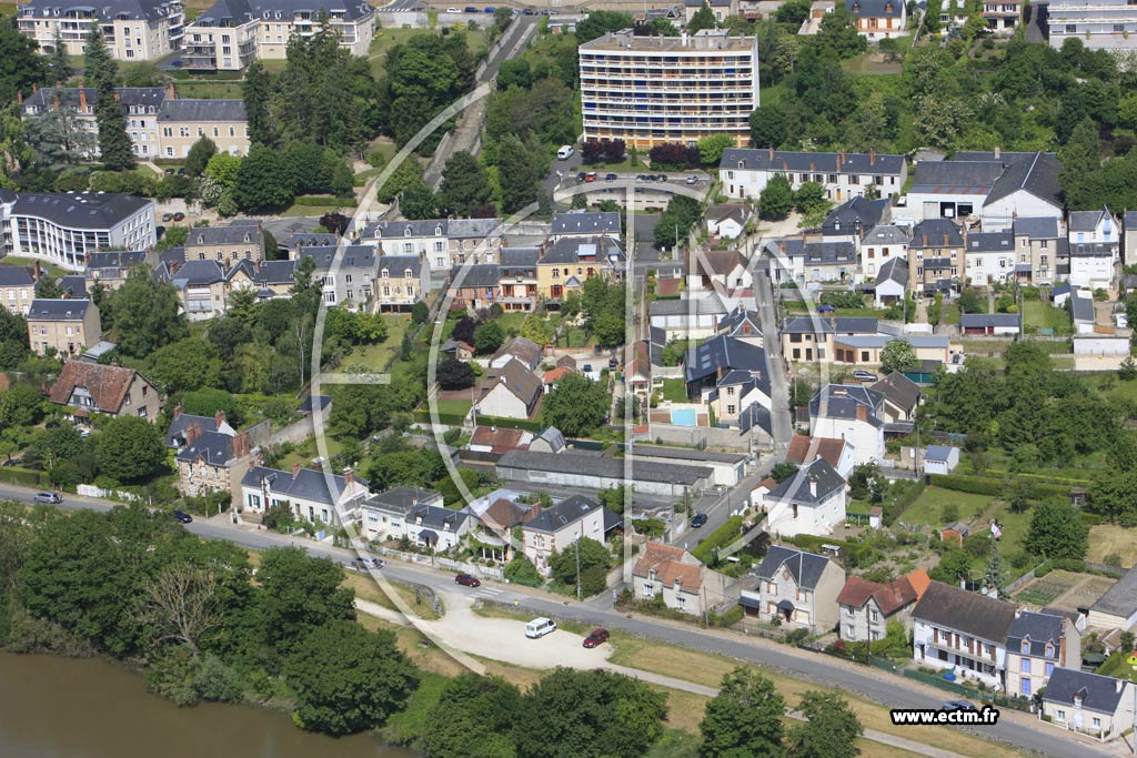 Photo arienne de Blois (Verdun Tuileries)