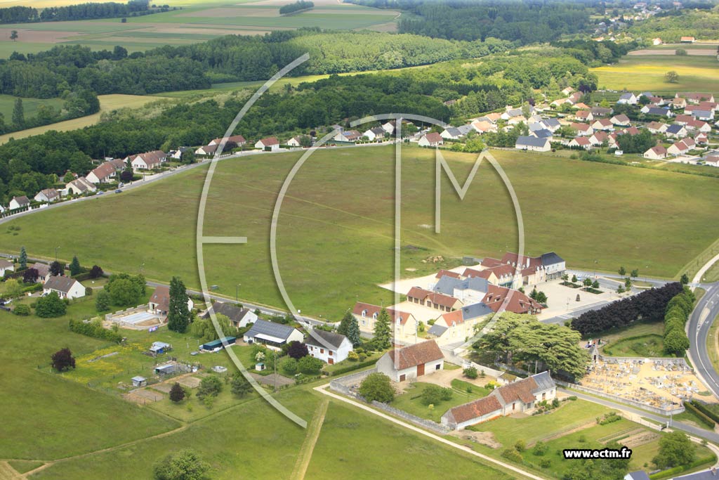 Photo arienne de Cand-sur-Beuvron
