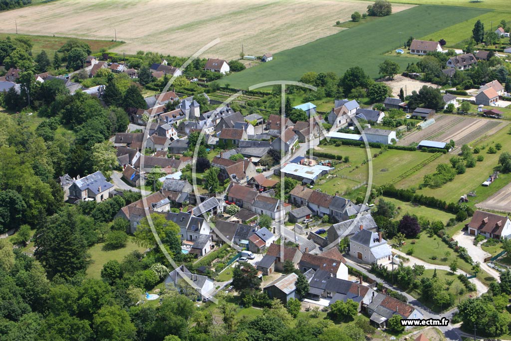 Photo arienne de Cand-sur-Beuvron (Madon)