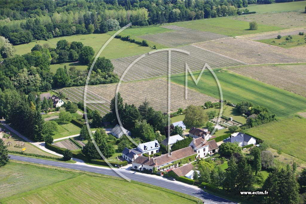 Photo arienne de Cour-Cheverny (Blois)