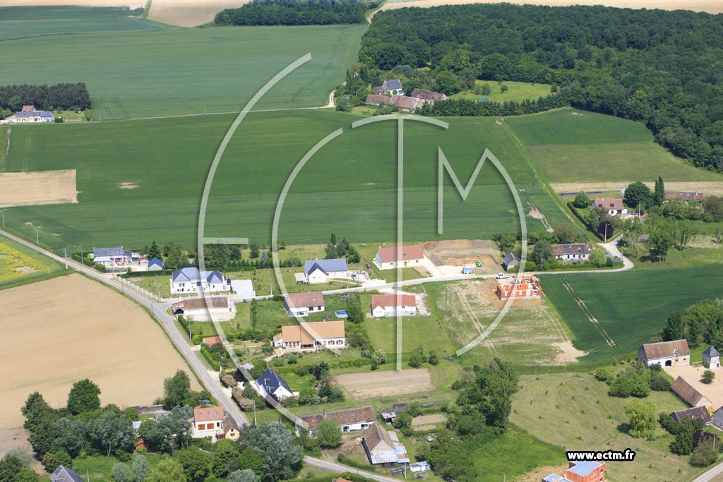 Photo arienne de Crucheray (Le Plessis)