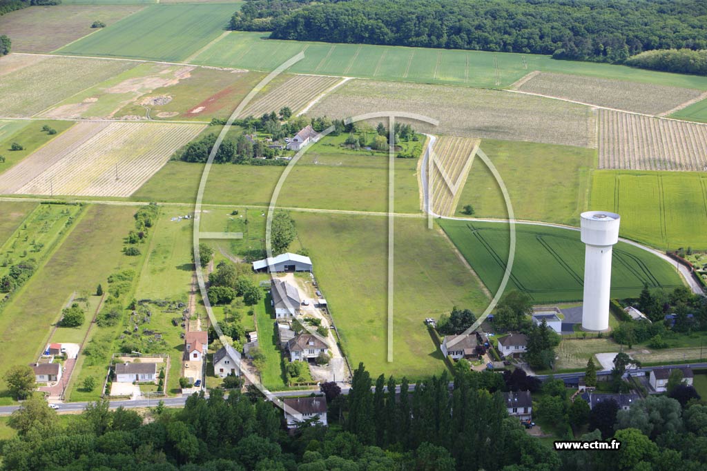 Photo arienne de Huisseau-sur-Cosson (Route de Chambord Est)