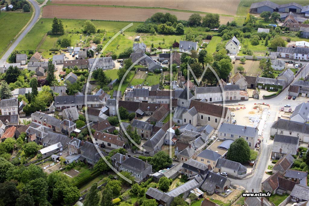 Photo arienne de Landes-le-Gaulois