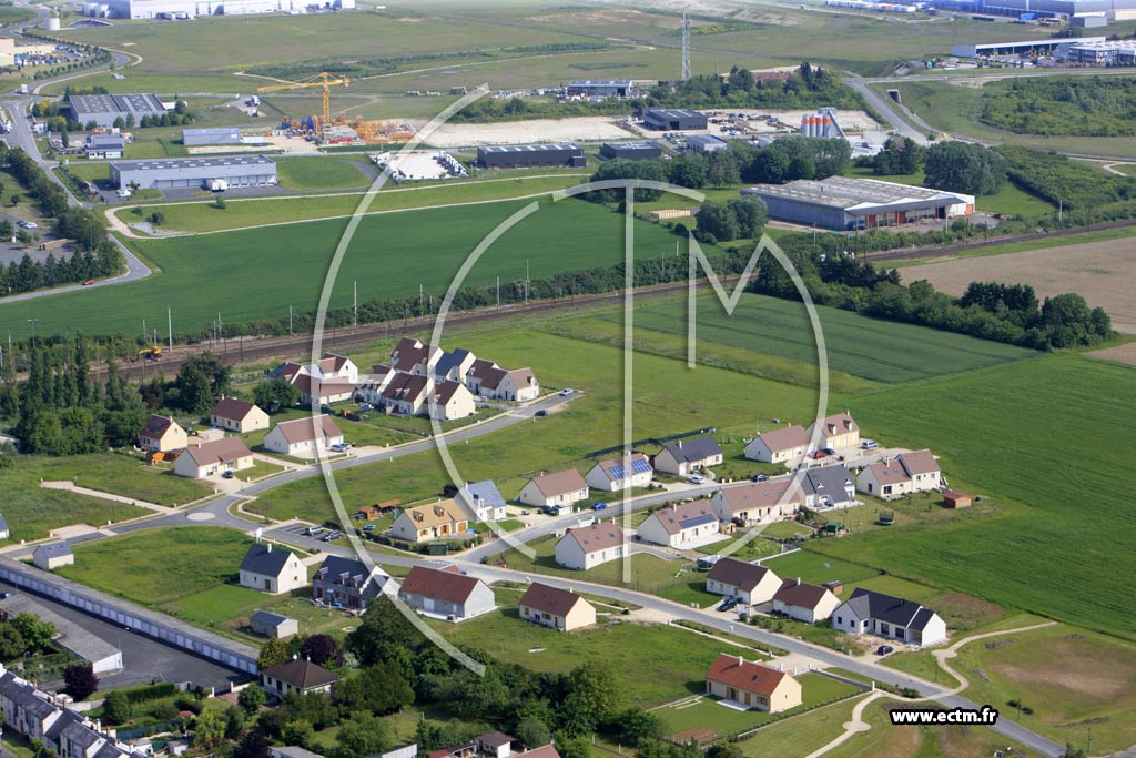 Photo arienne de Mer (Centre ville)
