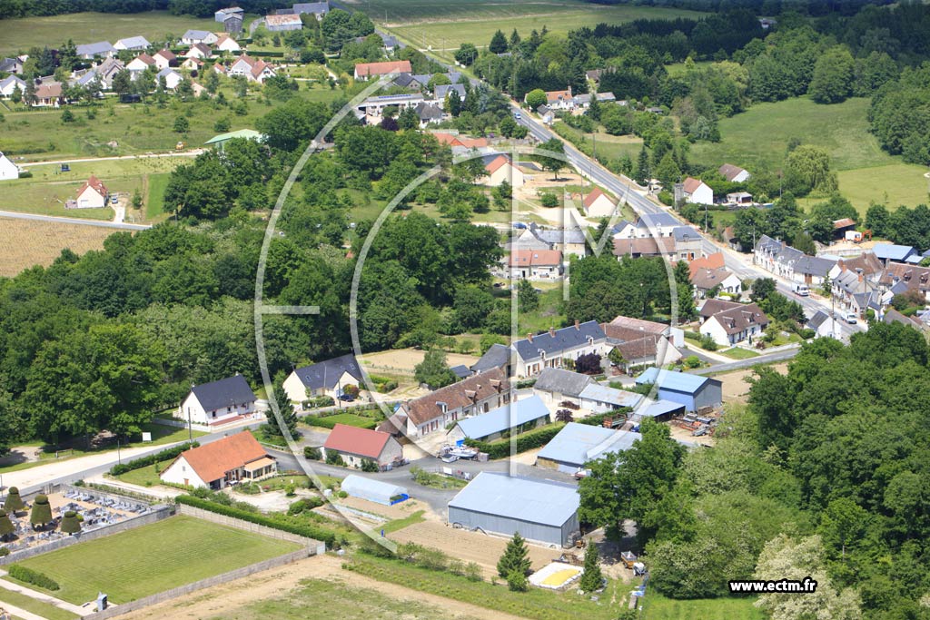 Photo arienne de Monthou-sur-Bivre