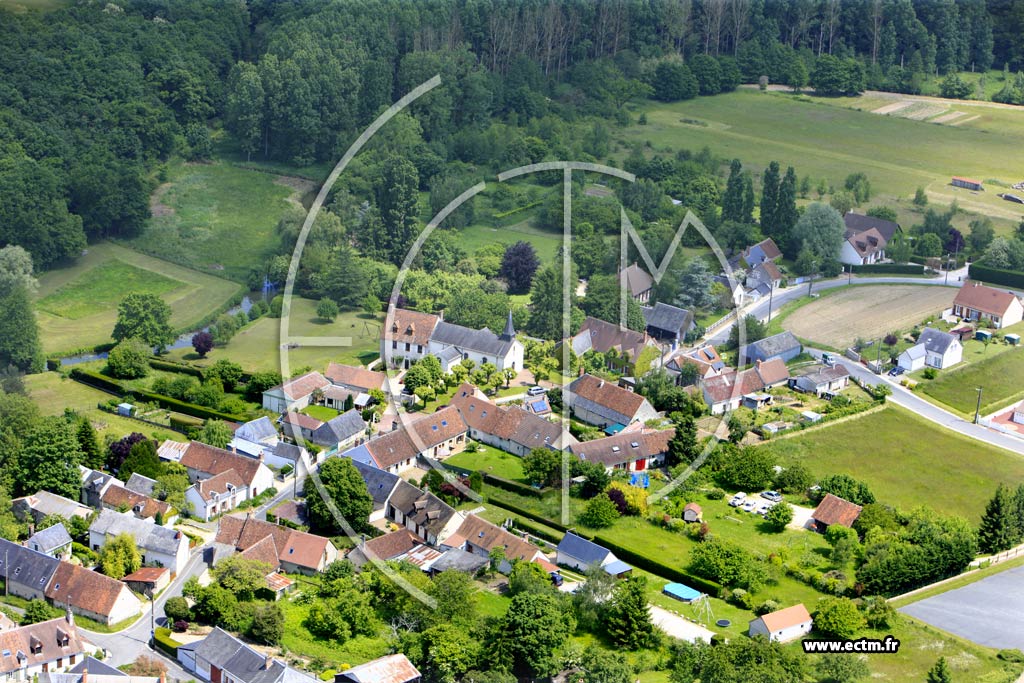 Photo arienne de Monthou-sur-Bivre