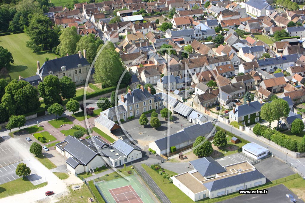 Photo arienne de Montlivault (Huisseau)