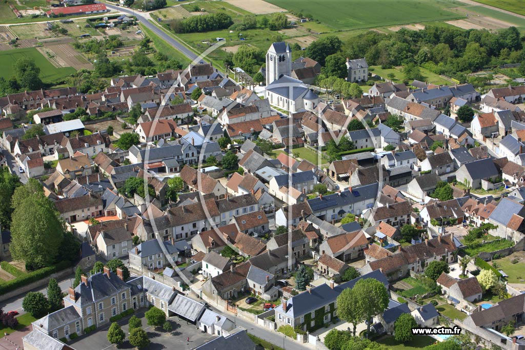 Photo arienne de Montlivault (Huisseau)