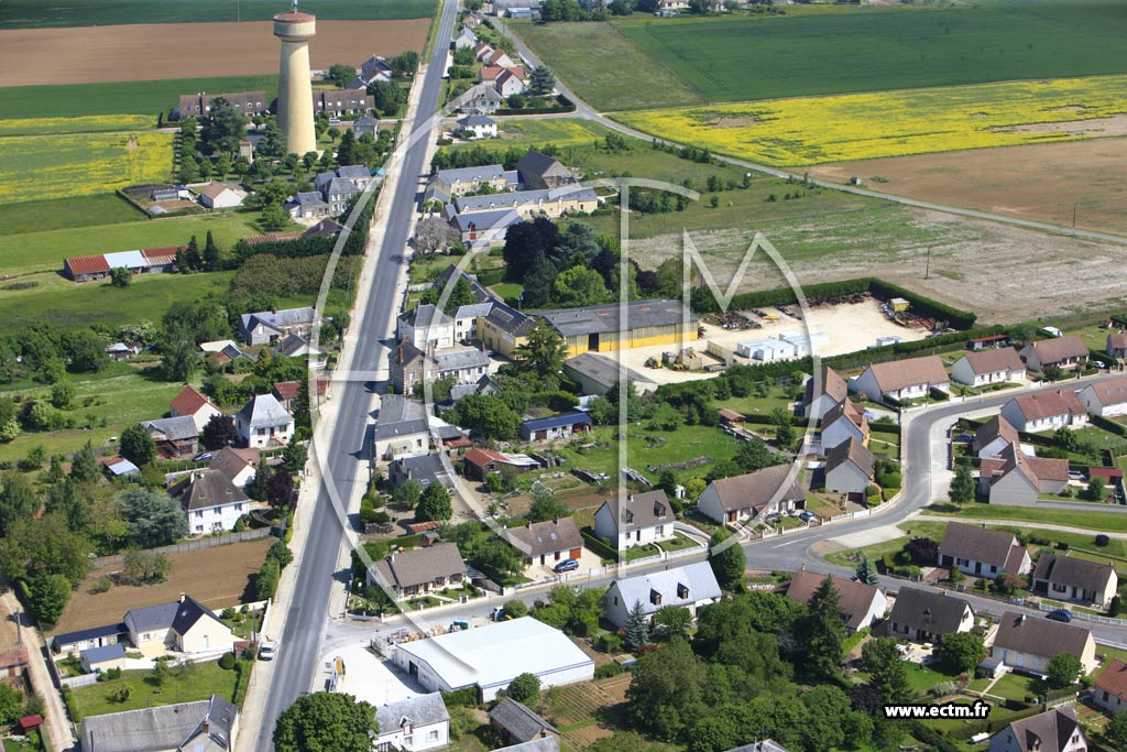 Photo arienne de Oucques