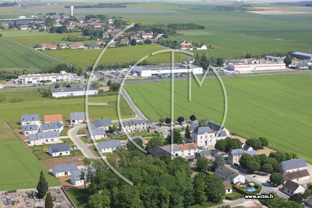 Photo arienne de Saint-Denis-sur-Loire