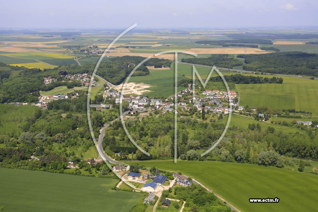 Photo arienne de Saint-Lubin-en-Vergonnois