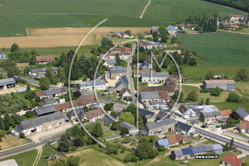 Photo arienne de Villefrancoeur (Le Breuil)