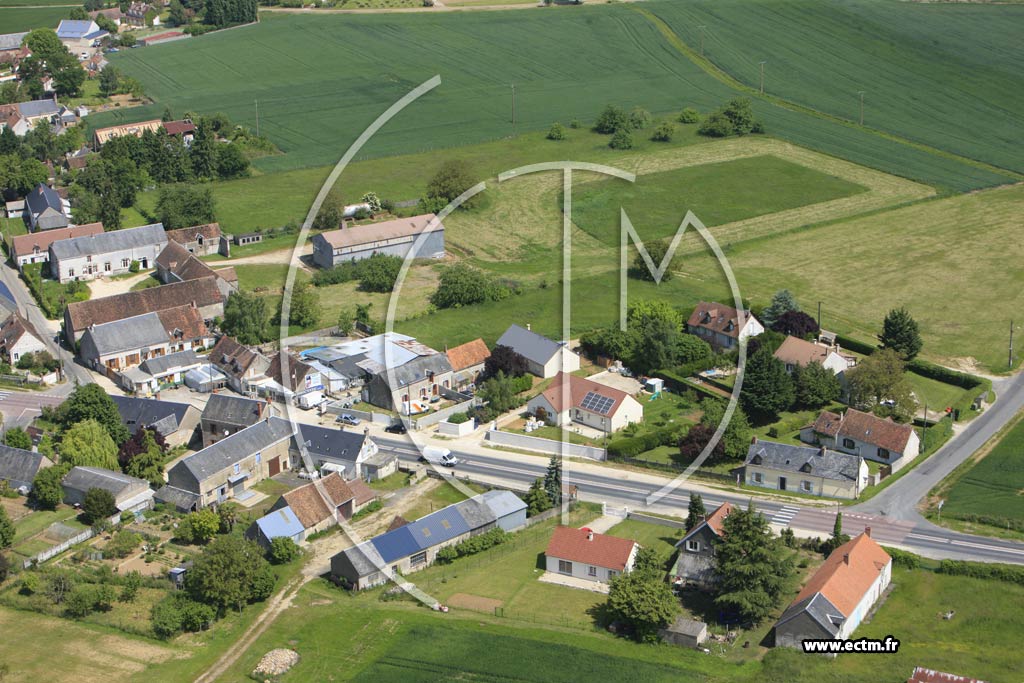 Photo arienne de Villefrancoeur (Le Breuil)