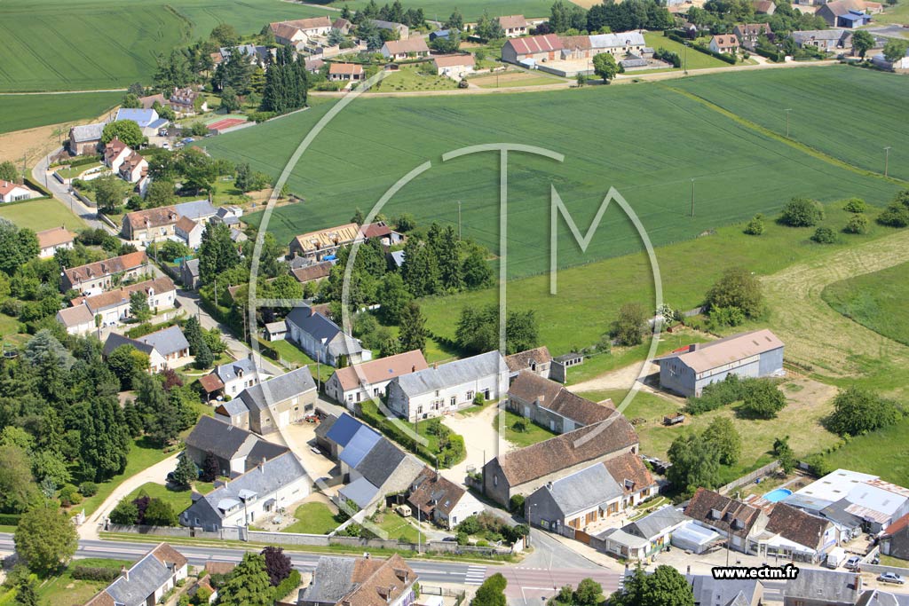 Photo arienne de Villefrancoeur (Le Breuil)