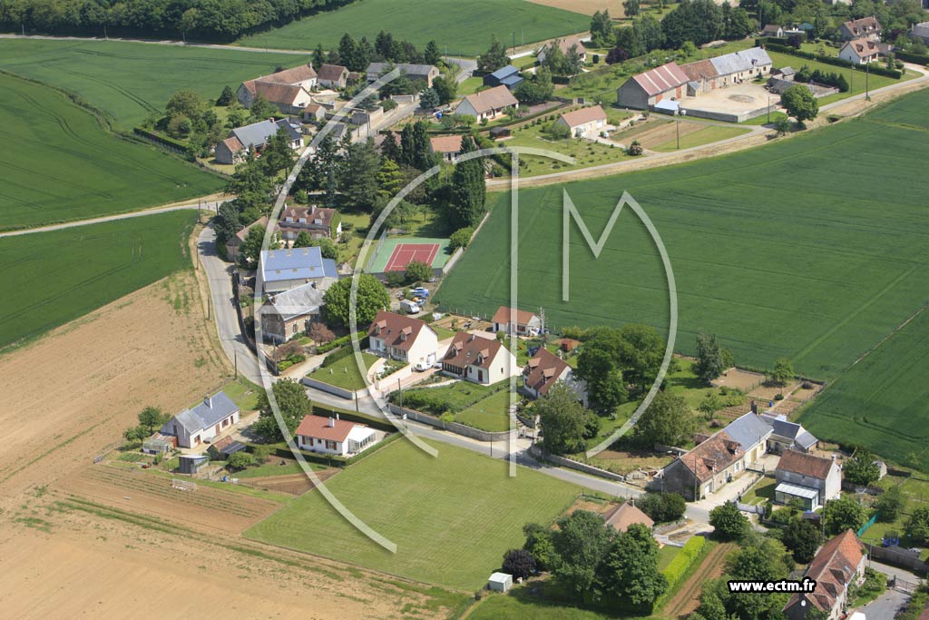 Photo arienne de Villefrancoeur (Le Breuil)