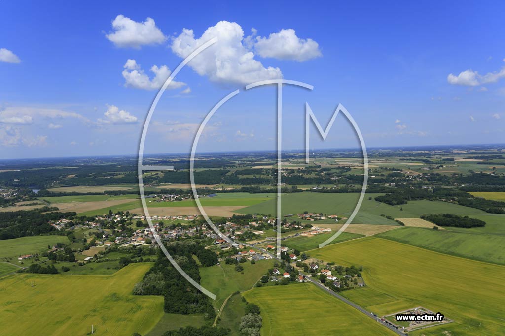 Photo arienne de La Chapelle-Moulire
