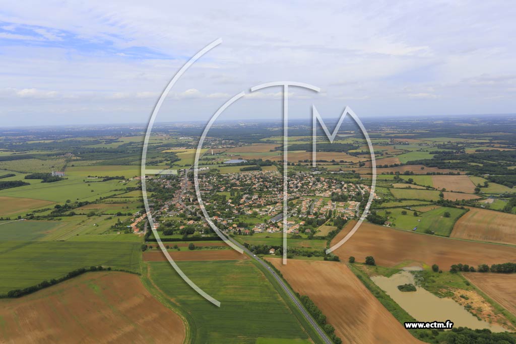 Photo arienne de La Villedieu-du-Clain