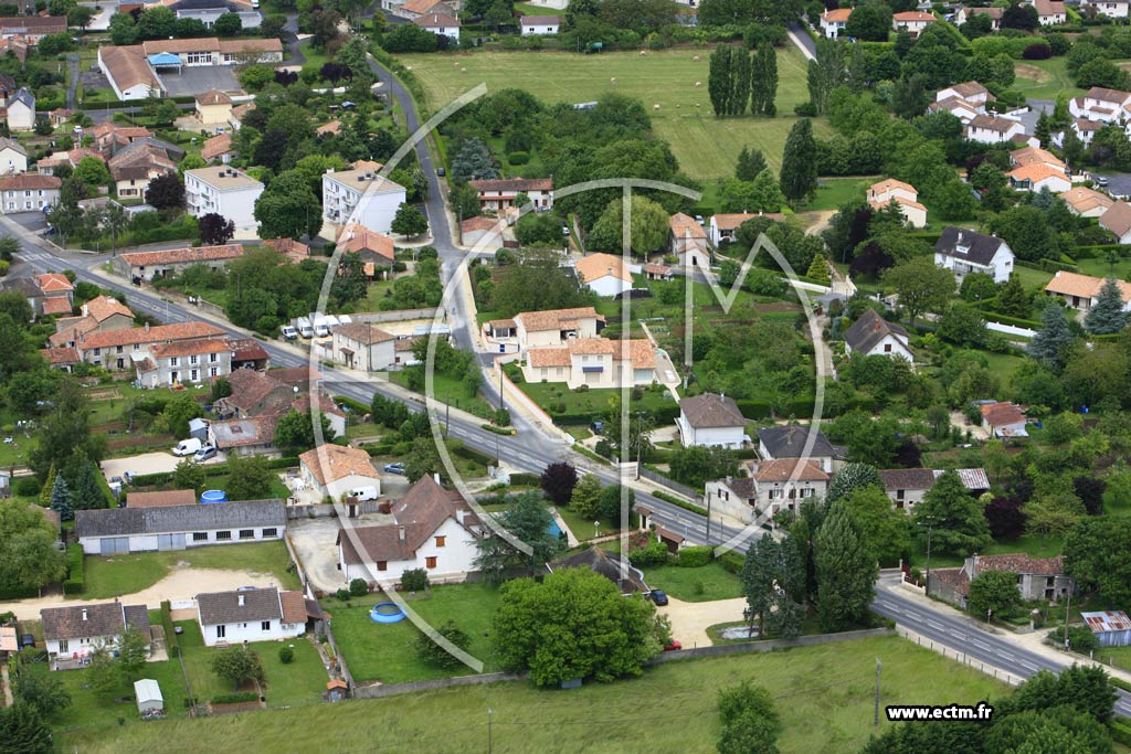 Photo arienne de La Villedieu-du-Clain