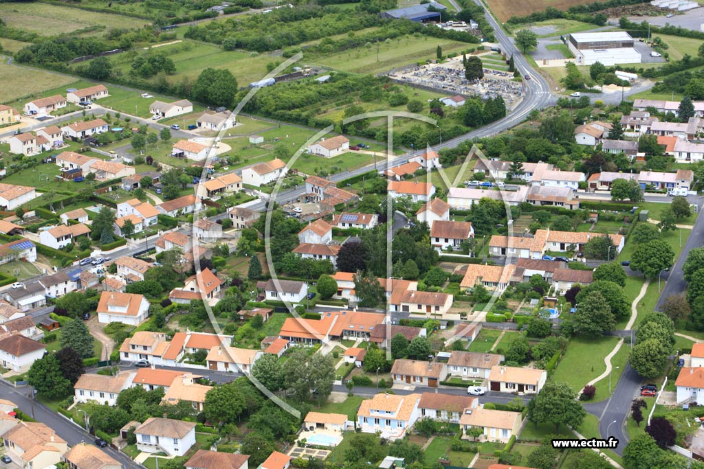 Photo arienne de La Villedieu-du-Clain