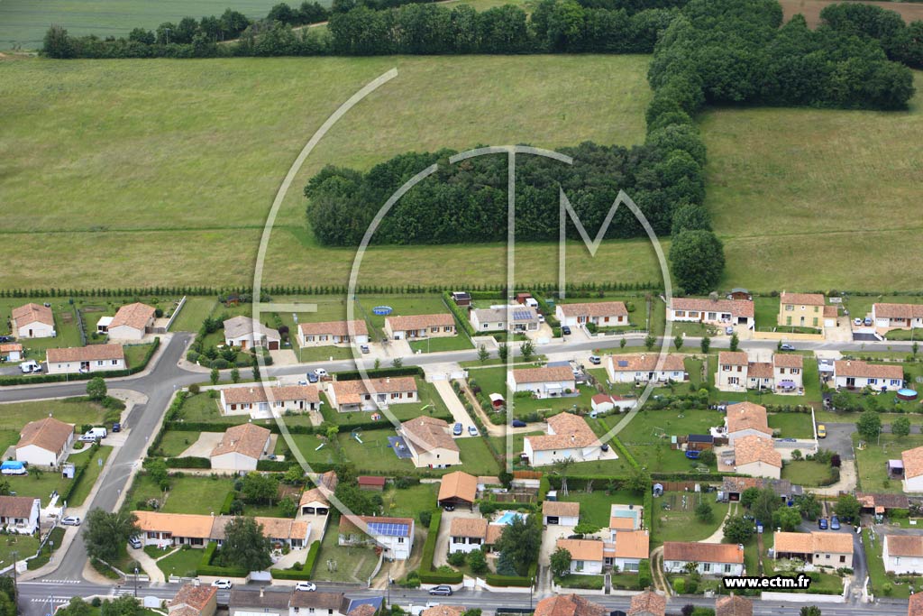 Photo arienne de La Villedieu-du-Clain