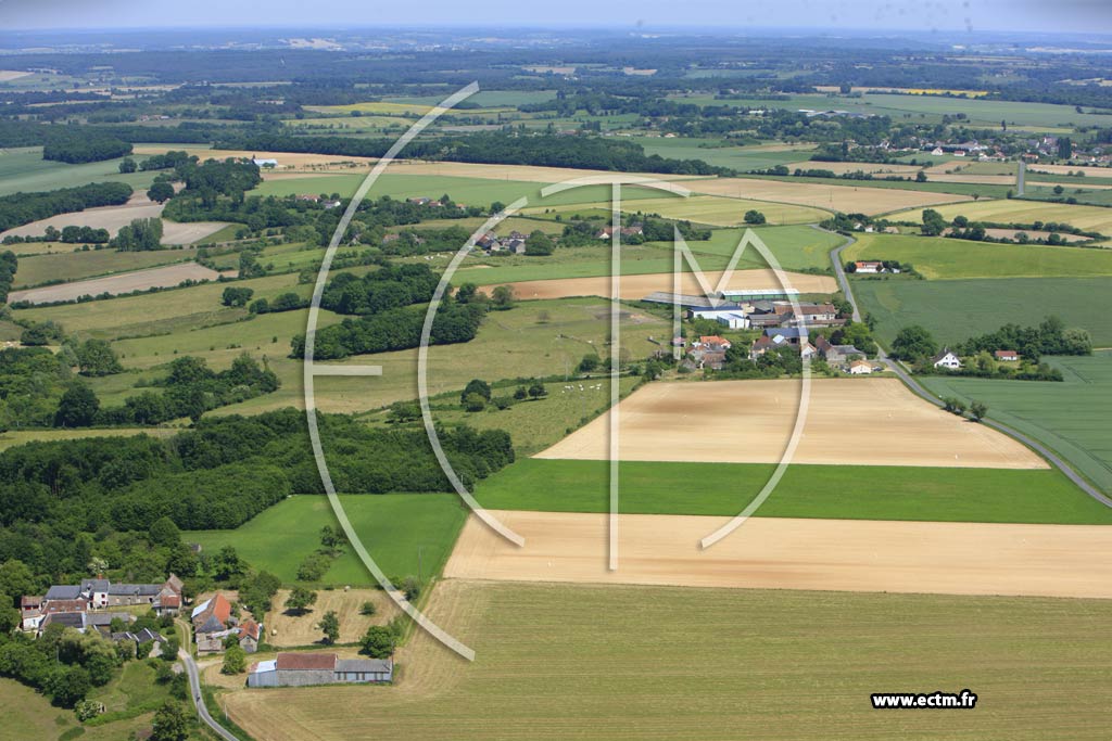 Photo arienne de Leign-les-Bois