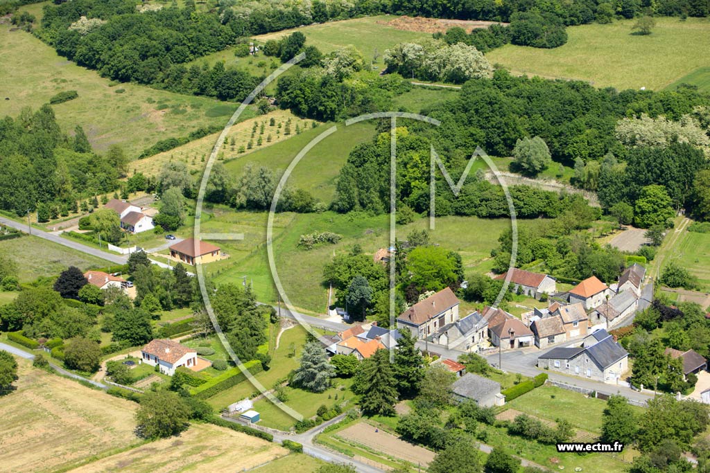 Photo arienne de Leign-les-Bois