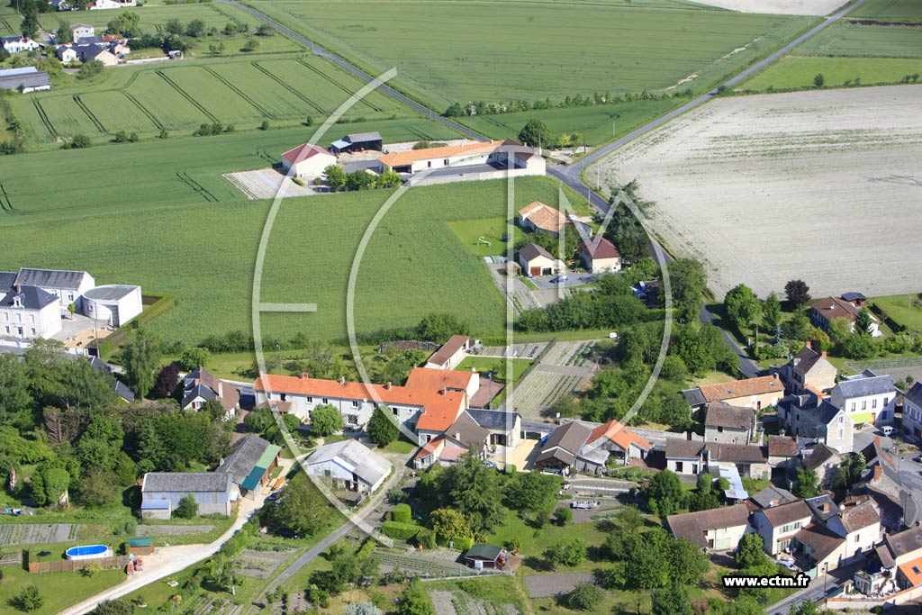 Photo arienne de Leign-sur-Usseau