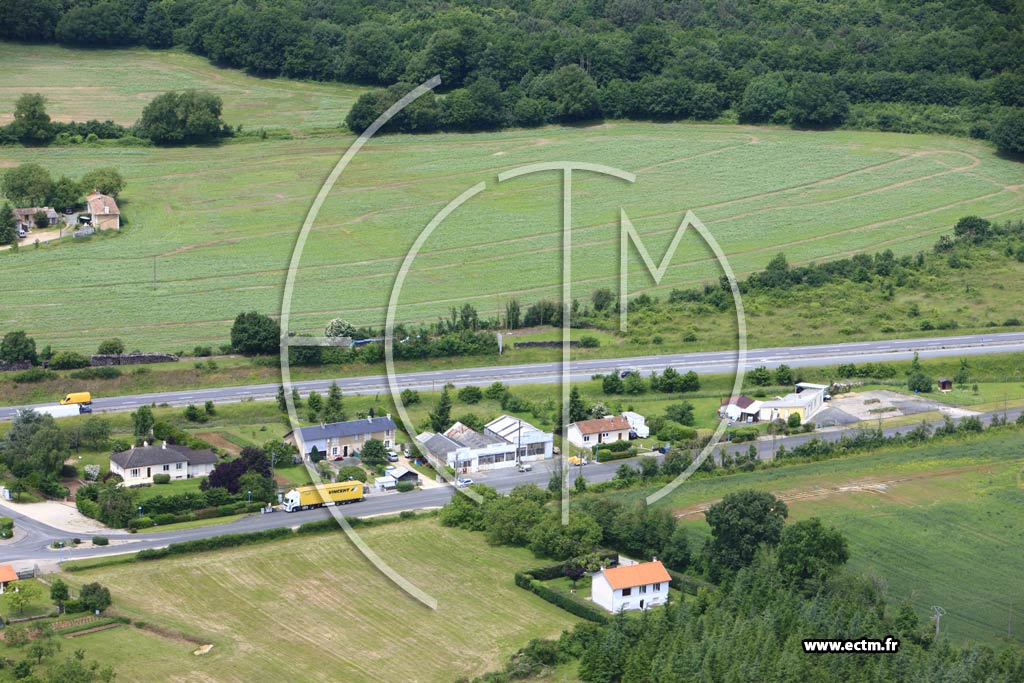 Photo arienne de Ligug (Virolet)