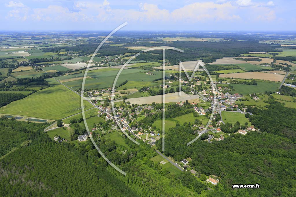 Photo arienne de Monthoiron