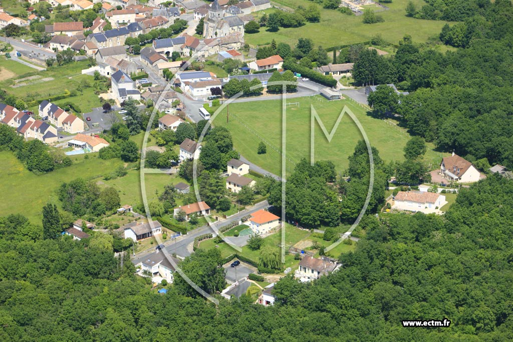 Photo arienne de Monthoiron