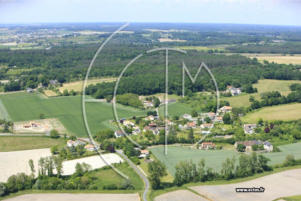 Photo arienne de Monthoiron