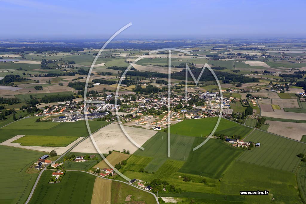 Photo arienne de Saint-Gervais-les-Trois-Clochers