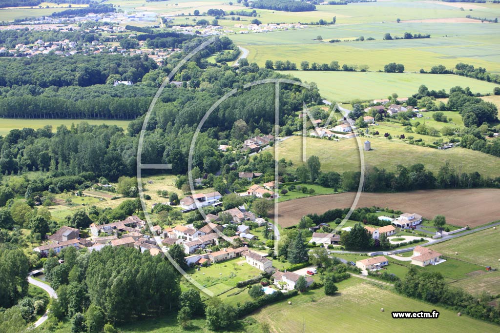 Photo arienne de Saint-Maurice-la-Cloure