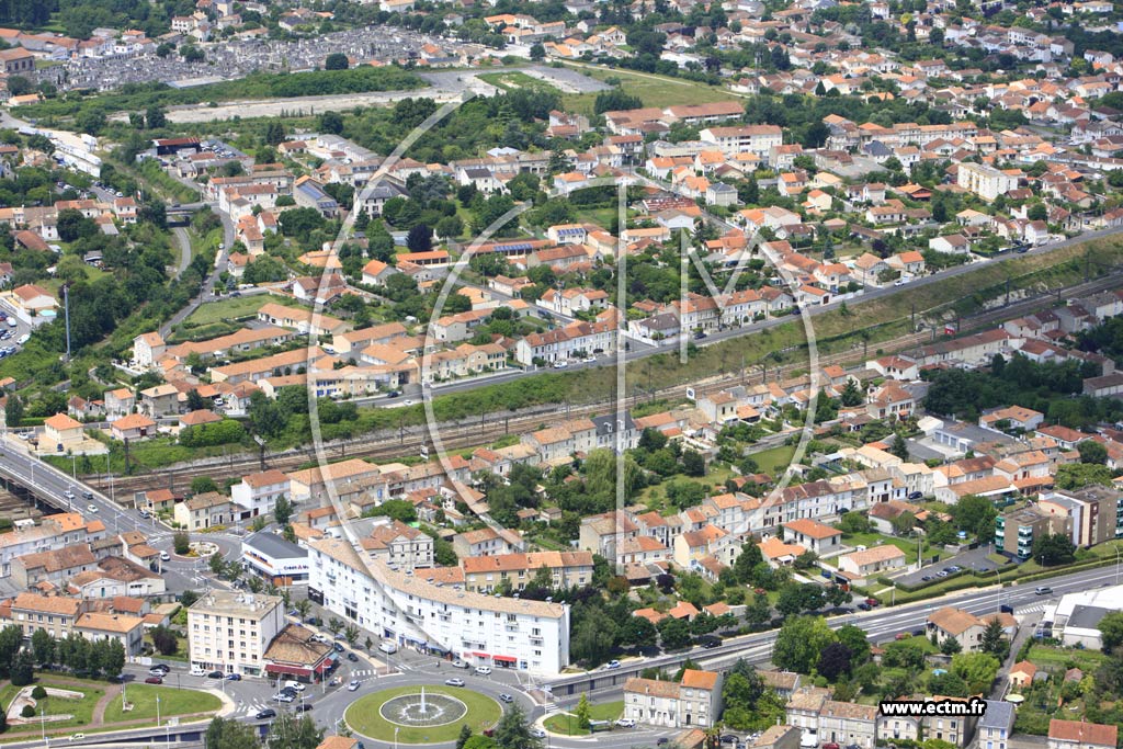 Photo arienne de Gond-Pontouvre (Ouest et Sud)