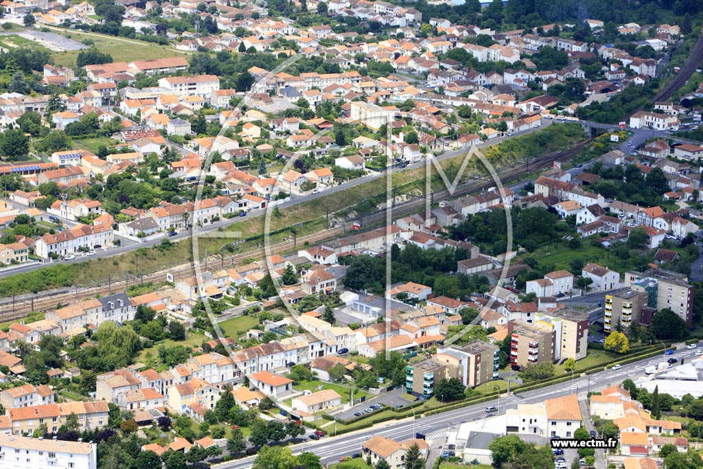 Photo arienne de Gond-Pontouvre (Ouest et Sud)