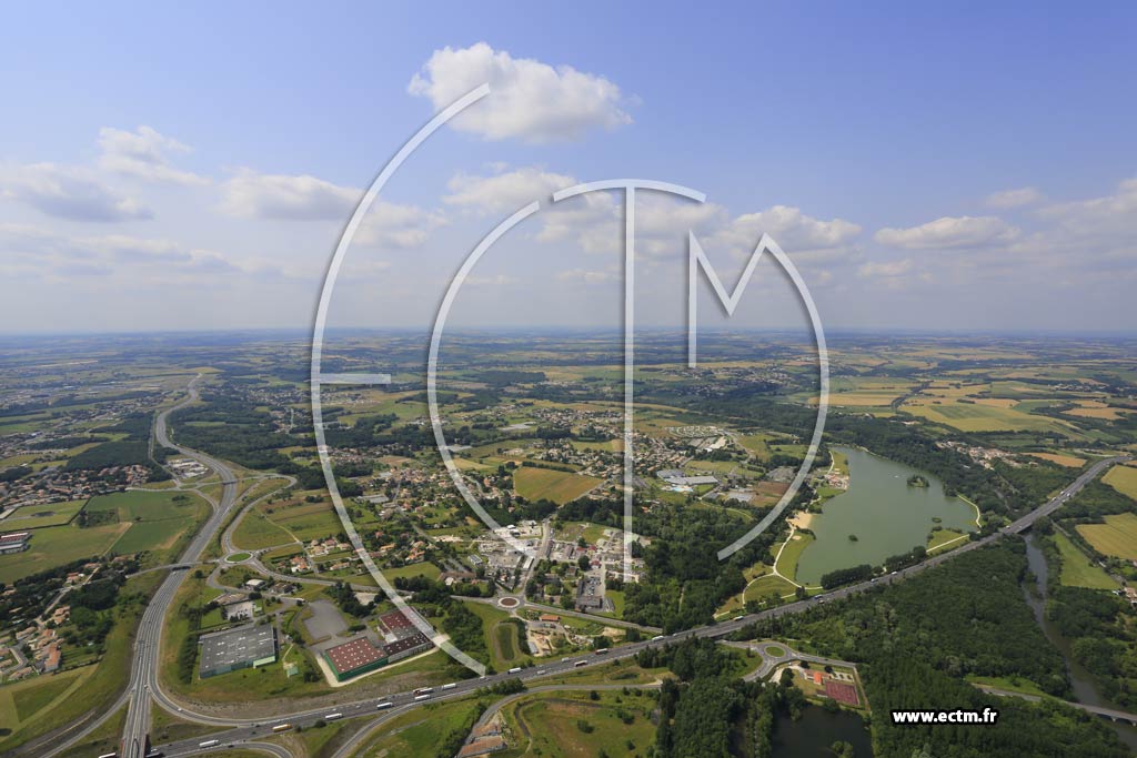 Photo arienne de Saint-Yrieix-sur-Charente