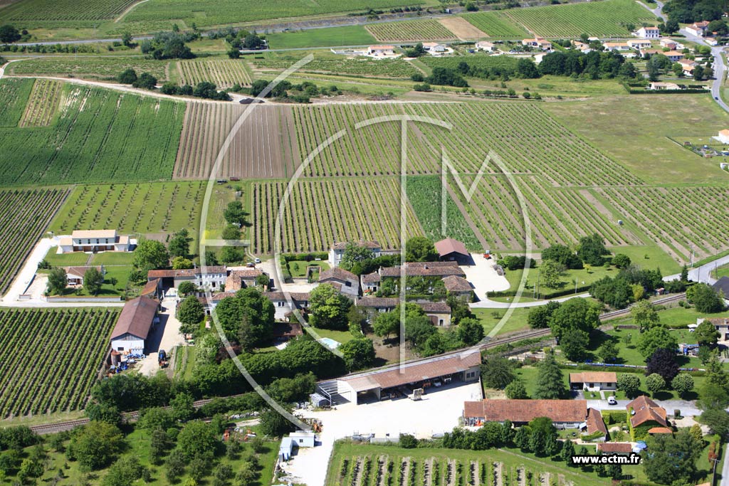 Photo arienne de Bourg-Charente (Tilloux)
